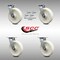 Service Caster 8 Inch Stainless Steel Nylon Swivel Caster Set with Roll Bearing and Swivel Lock SCC-SS30S820-NYR-BSL-4 - alternate 6